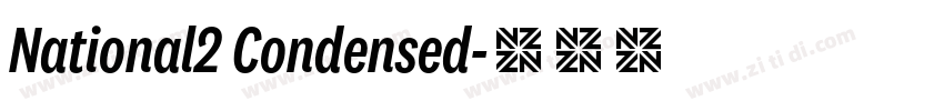 National2 Condensed字体转换